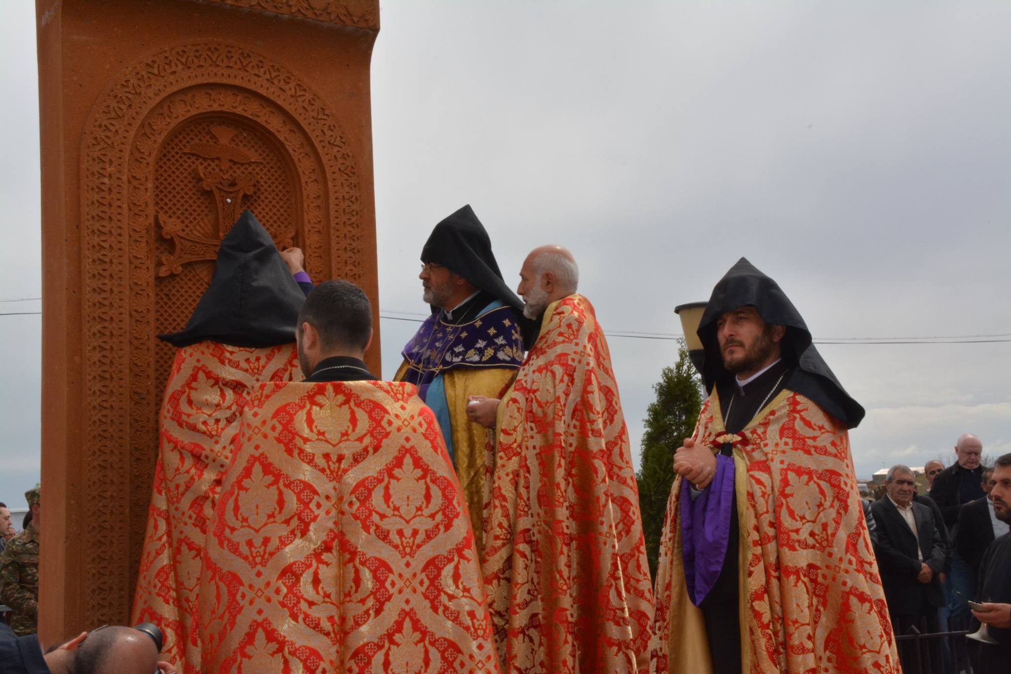 Խաչքարի օծում ԱՀԹ Մասիսի Ս. Գևորգ եկեղեցում